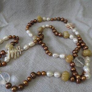 Long bead necklace